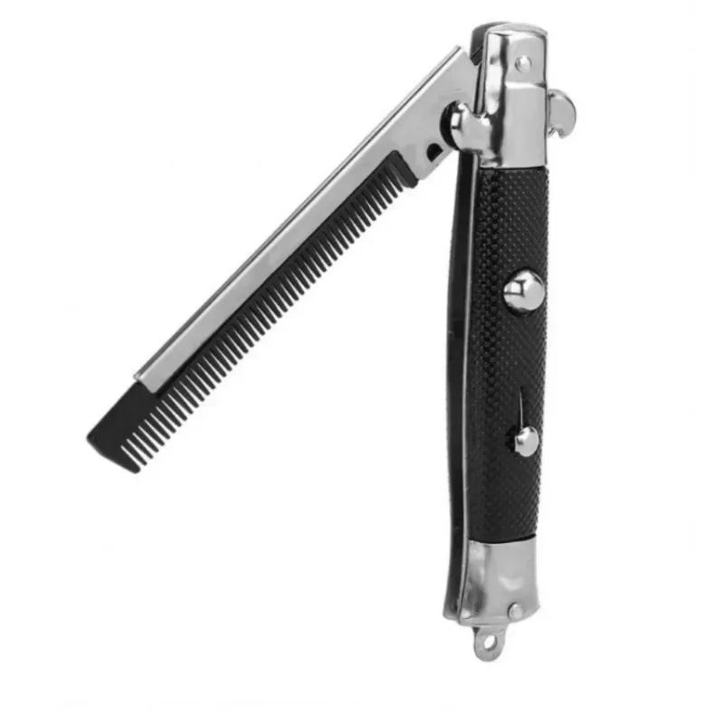 Folding Spring Comb Automatic Combs Foldable Knife Brushes Hair Trimmer Comb Brush Accessories Butterfly Mens Pocket Knife Comb