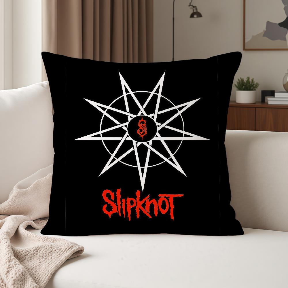 S-Slipknot Heavy Mental Music Pillow Case Suitable For Bedrooms Living Rooms Cars Home Decoration