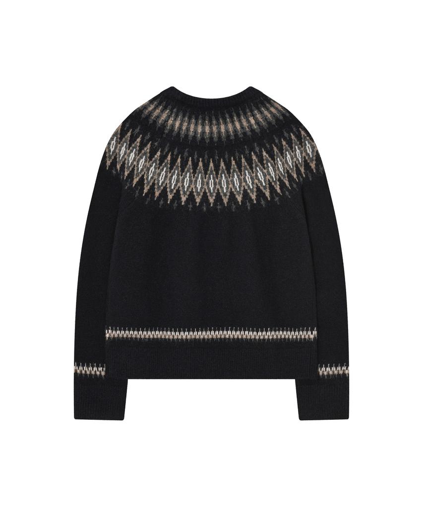 COVERNAT WOMAN Nordic Pullover Knit Dark Navy