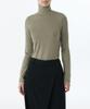 MUSINSA STANDARD WOMAN Women'S Tencel Slim Turtleneck T-Shirt [Light Khaki]