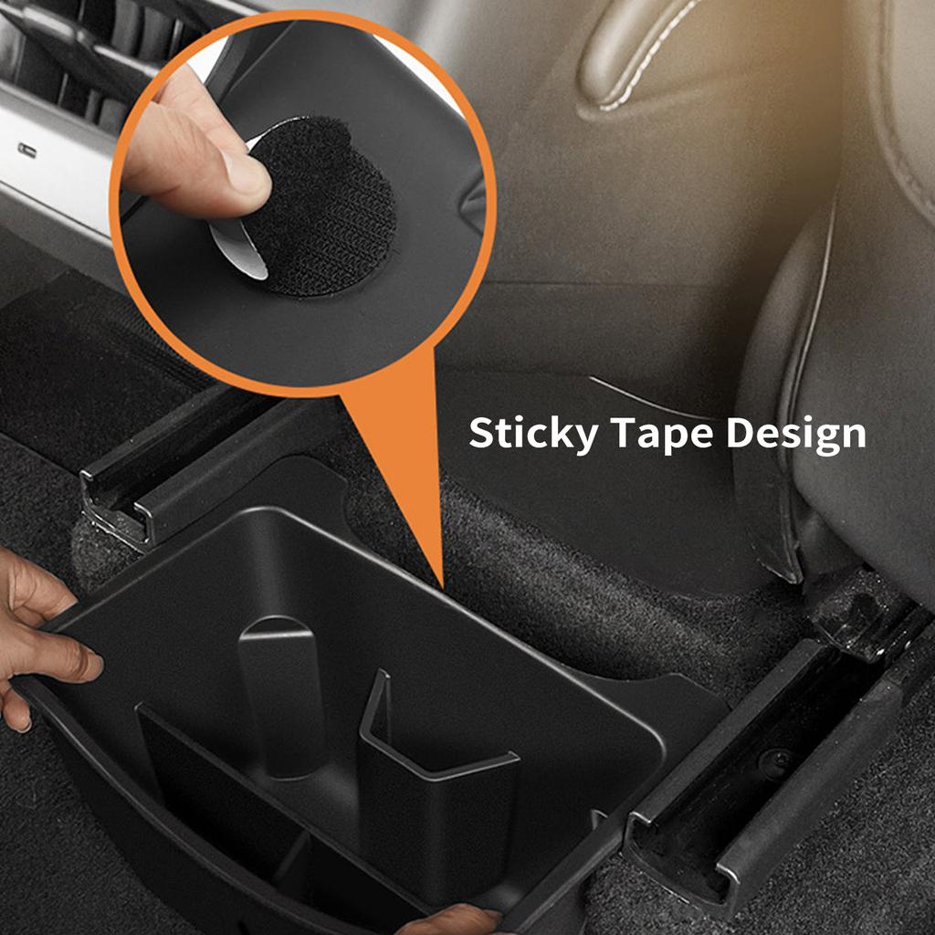 Rear Center Console Organizer Replacement for Tesla Model Y, TPE Backseat Storage Box Second Row