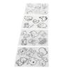 8pcs Colorable Heat Shrink Sheets Different Patterns Shrink Film Sheets  DIY Keychain
