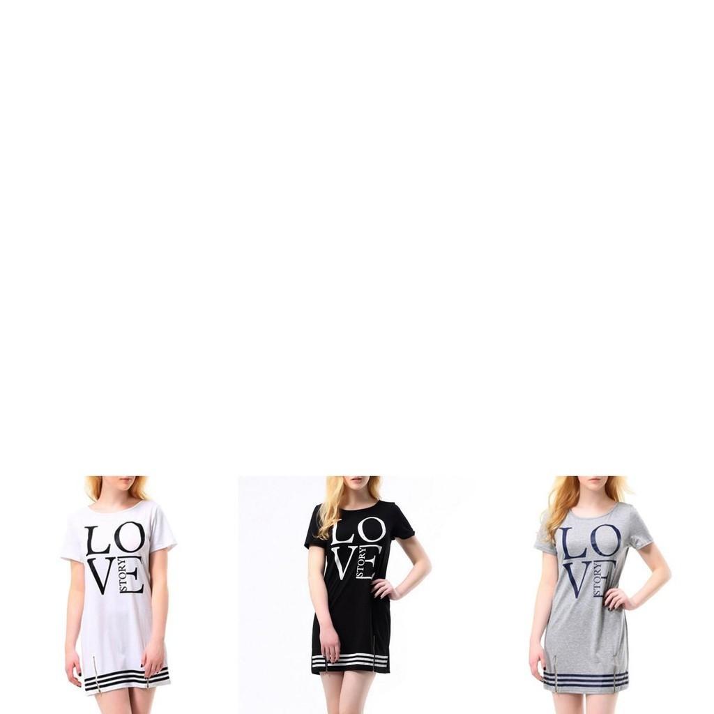 Elegantes Sport-Damen-Langarm-T-Shirt mit Letter-Love-Print, Freizeit-Einteiler, Reißverschluss