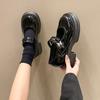 Muffin Thick-soled Heightened Mary Jane Loafers Women's Autumn 2025 New Models with Skirts, Small Leather Shoes, Shallow Single Shoes