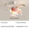 Cartoon LED Ceiling Lamp Helicopter Fan Chandelier for Children's Room Living Room Bedroom Indoor Lighting Fixture Luster