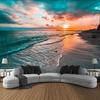 Sunset Coast Tapestry Soft Wall Art Background Living Room Bedroom Modern Home Decor