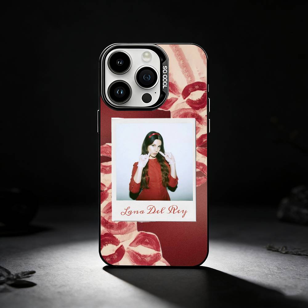L-Lana D-Del Rey Phone Case For iPhone 17,16,15,14,13,12,11 Plus,Pro Max,XS,Colored Silver Phone Case