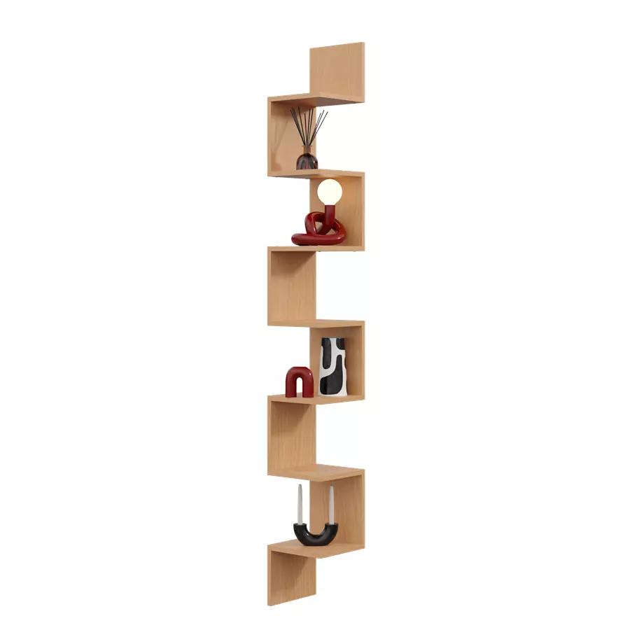 Modern Maxi Hanging Corner Shelf - 202cm Gray