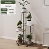 Miling Modern Minimalist Movable 4-Tier Indoor Plant Stand