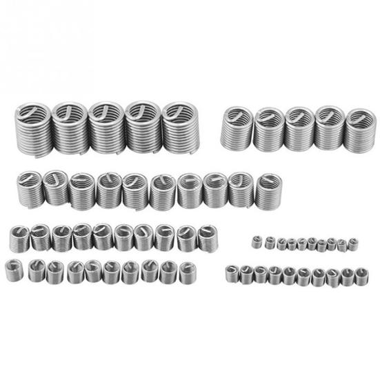 60Pcs M3-M12 Stainless Steel Wire Screw Sleeve Insert Set Hardware Repairing