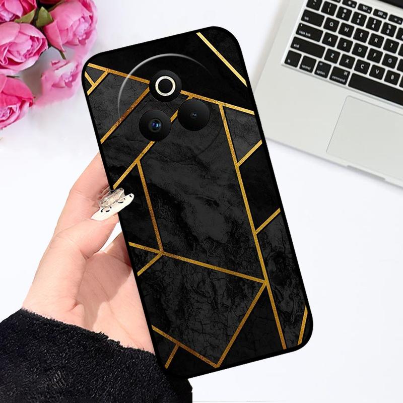 Case For Oppo Realme P3 Pro 5G Fashion Color Painted Silicone Soft Phone Cover For Realme P 3 Pro 5G Shockproof Bumper Shells