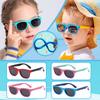 New Fashion Brand Children's Color Sunglasses Anti UV Baby Sunshade Anti Blue Light Glasses Men's and Women's Sunglasses UV400