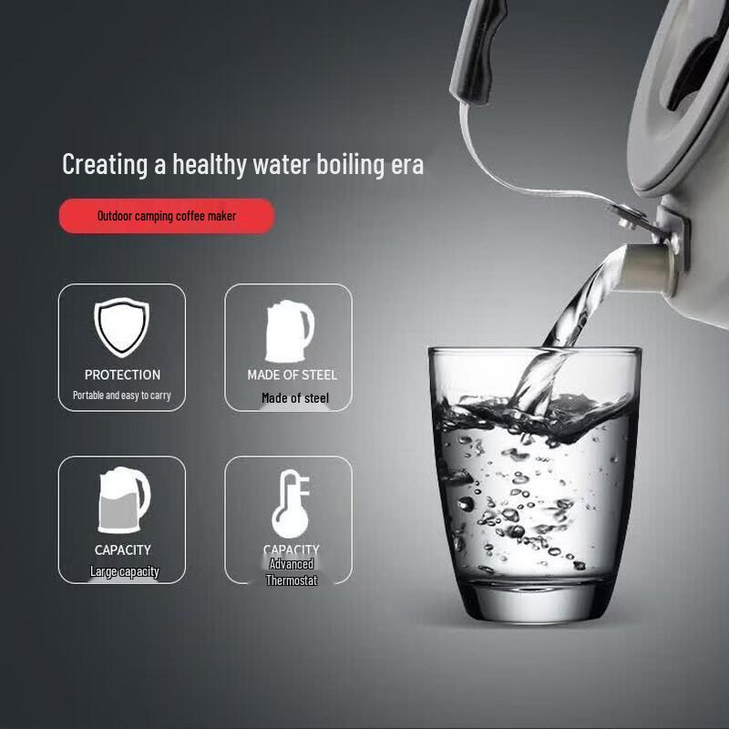 YCD20 Portable Outdoor Camping Coffee & Tea Kettle