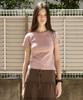 MINIMALPROJECT Creamy Day Half T-Shirt Mst191 [Deeppink]