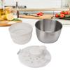 Stainless Steel PP Salad Spinner Large Capacity Lettuce Spinner Convenient Fruit Washer  Meal Prep