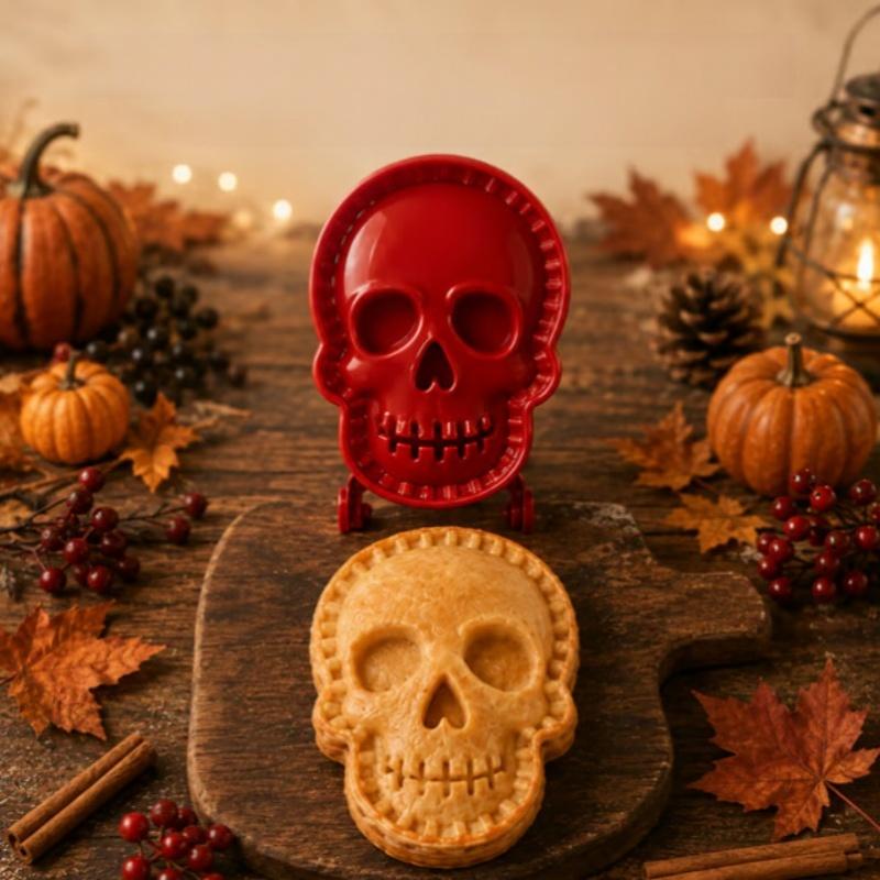 Mini Halloweenské koláčové formičky Pečicí potřeby 8 tvarů Potravinářský těstový lisovač, Halloweenské pečicí potřeby