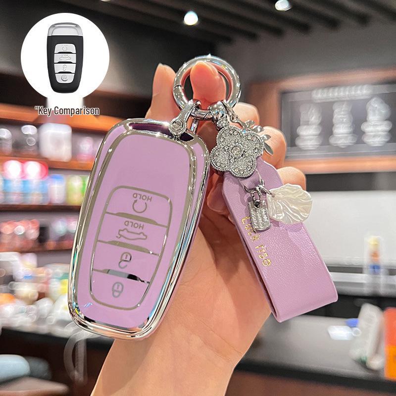 Hongqi Key Cover and Protective Shell for H5, HS5, H9, HS3, H6, HQ9, Tiangong 08, and HS7 EH7 Models