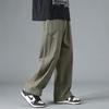 Simple Overalls Boys Autumn New Trendy Brand Loose and Comfortable Sports Straight Wide-leg Casual Pants