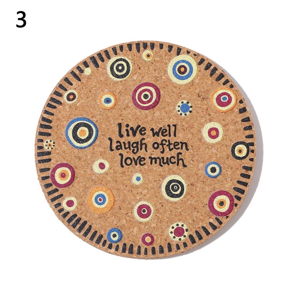 Decor Placemats Non-slip Mug Holder Wooden Cup Mat Heat Resistant Cork Coasters Anti-hot Heat Pad