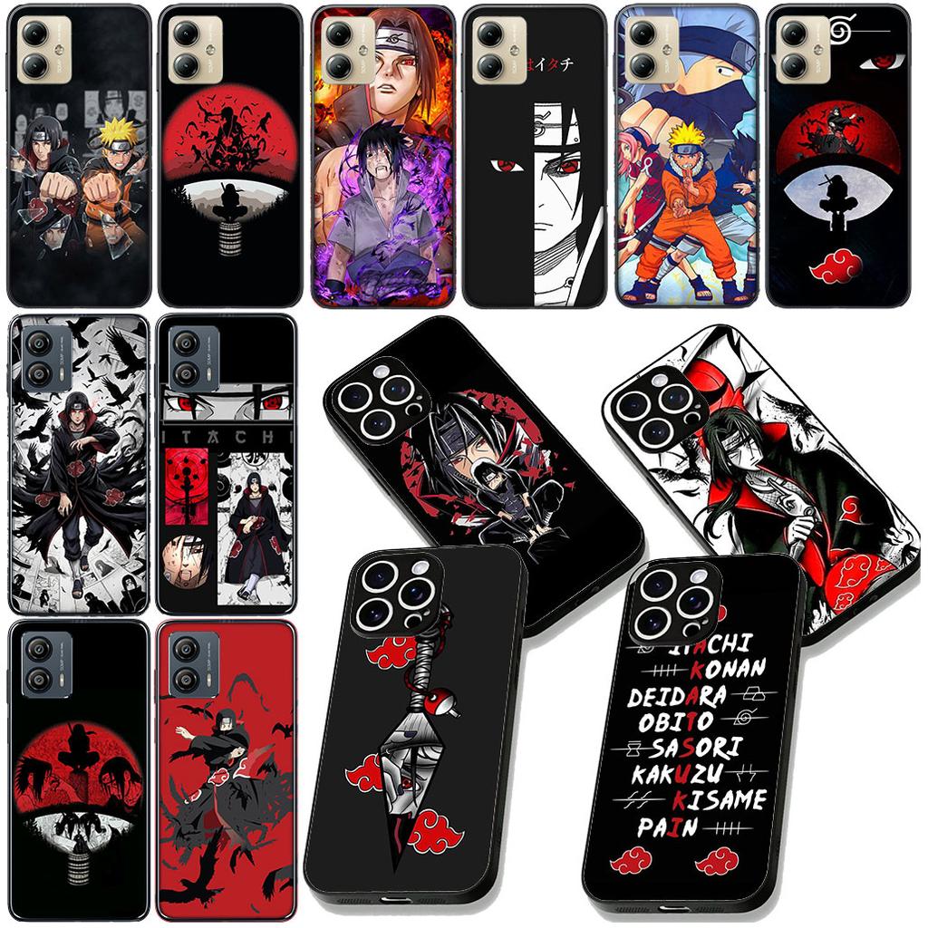 Cartoon Akatsuki Itachi Uchiha Narutos for Motorola Moto Edge 50 30 Fusion 40 NEO Ultra Pro G22 G23 G20 G35 G84 G13 G53 Case