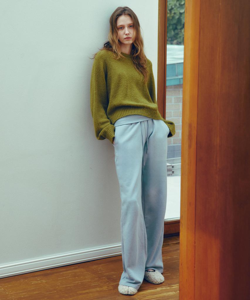 CITTA Essential Alpaca Wool Round Knit_Ctk251(Olive)