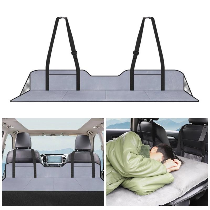 SUV Backseat Mattress Portable Foldable Sleep Mat with Convenient Storage Pouch and Protective Mesh for Fishing Camping