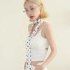 Luxury Ribbon Polka Dot Scarf Satin Hijab Fashion Wraps Hair Bands Ribbon Headband Bandann Polka Dot Scarf Printed Scarf