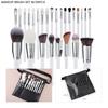 HMU Private Label High Quality Women's Beauty Wooden Non Branded 30 Piece Makeup Brush Set With Makeup Brush Bag Case
