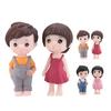 2 Stück entzückende Miniaturen Paare Skulpturen schöne Cartoon PVC zart für Puppenhaus