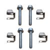 4 st Avgasgrenrörsbultar U-muttrar Kit 03442 För Dodge Ram 1500 Jeep Chrysler