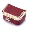 New Leather Compact Gold Bag Diamond Ring Jewelry Bag Mini Ring Necklace Earrings Jewelry Box Coin Change Bag