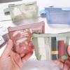Lipstick Cosmetic Bag Clear Mesh Bag Change Storage Bag Fresh Color Card Bag Mini Coin Purse Girl