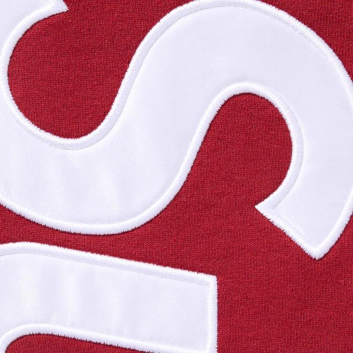 Supreme Червоні спортивні штани з атласною аплікацією