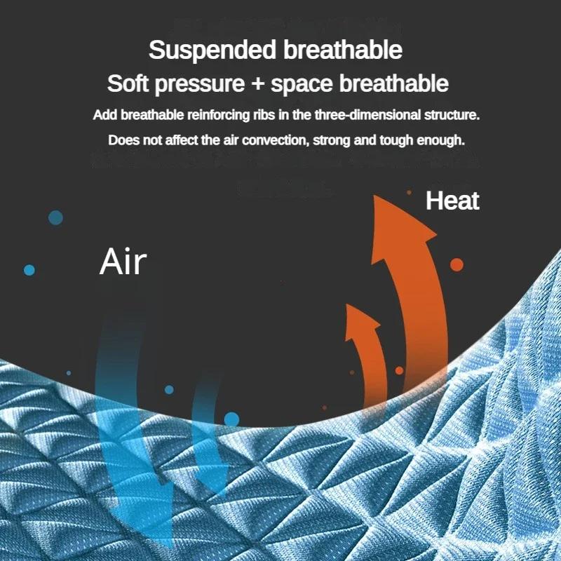 3D Breathable Car Seat Cover Summer Sweatproof Car Seat Cushion Convex Design for Heat Dissipation Universal Auto Chair Mat Pad