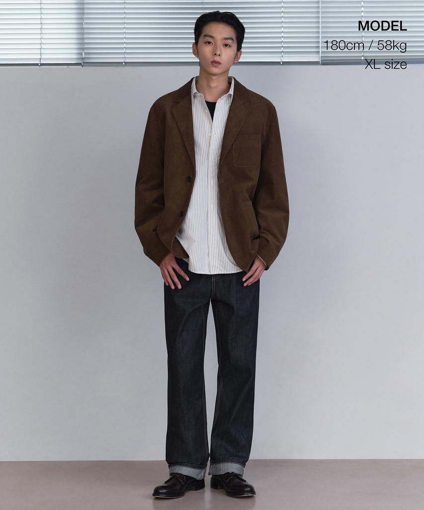 Musinsa Standard [City Workers] 8W Corduroy Blazer [Brown]