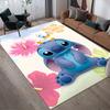 1 Stück Disney Lilo und Stitch Muster Teppich Läufer Rutschfester Teppich Handwaschbar Fußmatte Geeignet für Wohnzimmer Schlafzimmer Heimdekoration