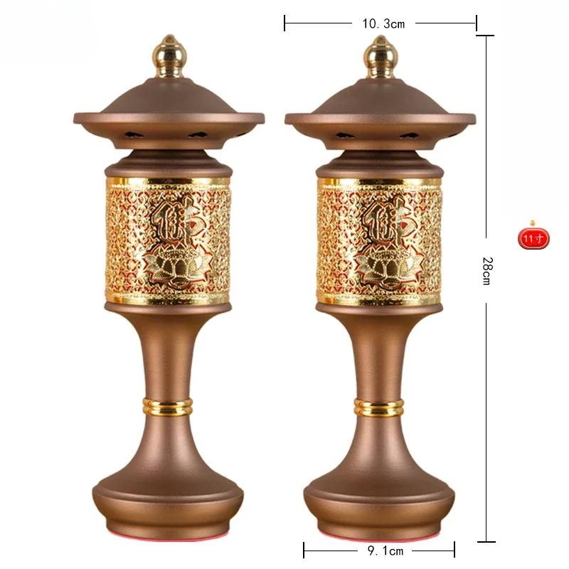 2PCSLED 110v~220v Guan Gong Lamp Home Buddha Hall Offering Buddha Prayer Electric Candle Decoration feng shui