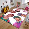 Alfombra de Poliéster KPOP Hunter, Felpudo Suave para Interiores para Silla de Oficina, Sala de Estar, Escritorio de Ordenador - Diseño Decorativo de Alfombra para Oficina en Casa