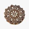 Floral Printing Block Indian Wood Block Scrapbook Stamp Handcarved Textile