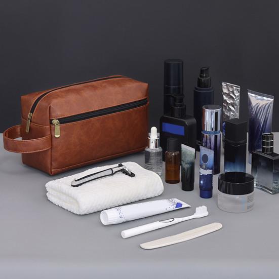 Trousse de toilette de voyage Hommes Femmes Organisateur de articles de toilette Pochette cosmétique étanche Sac de rangement pour accessoires de rasage Essentiels de toilettage