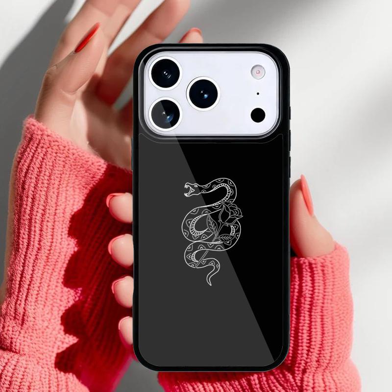 Snake Drawing Art Phone Case for iPhone 17 Air 16e 15 14 13 Pro Max Back Cover for 12 11 Pro Coque
