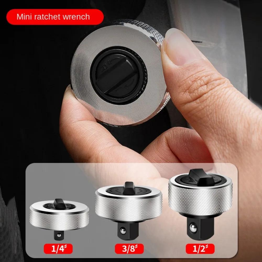 2025 Mini Ratelsleutel 1/4" 3/8" 1/2" Aandrijving Kleine Snelwissel Dop Draagbaar Volledig Stalen Palm Vinger Omkeerbaar Tweeweg Vierkant Gereedschap