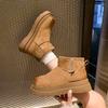 Snow Boots Zipper Winter New Polished Color Velvet Thickened Thick-soled Waterproof Non-slip Thermal Cotton Boots