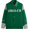 X Nfl Collaboration Fw24 Comfortable Vintage Polo Collar Long Sleeve Jacket Men Jacket Parrot-Green KHM010686-382