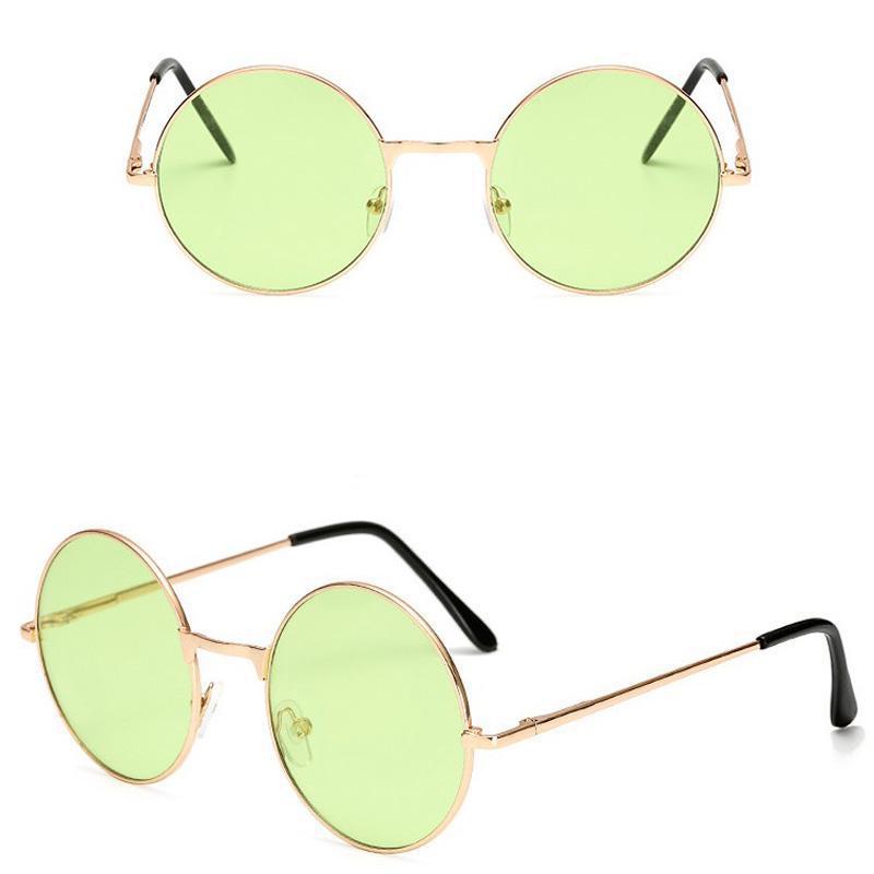 1pc Vintage Candy Color Simple Children Round Girls ANTI-UV Sunglasses Retro Cute Sun Glasses