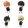 Japanese Genuine Gacha Scale Model Haikyuu Shoulder To Shoulder Sitting Figure Shoyo Hinata Tobio Kageyama Action Figure Toys
