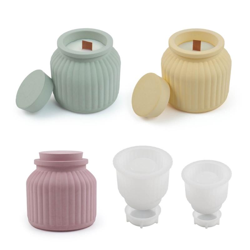 Crafty Silicone Mold for Cement Cup Jar Resin Casting Molds Jar Molds Resin Mold