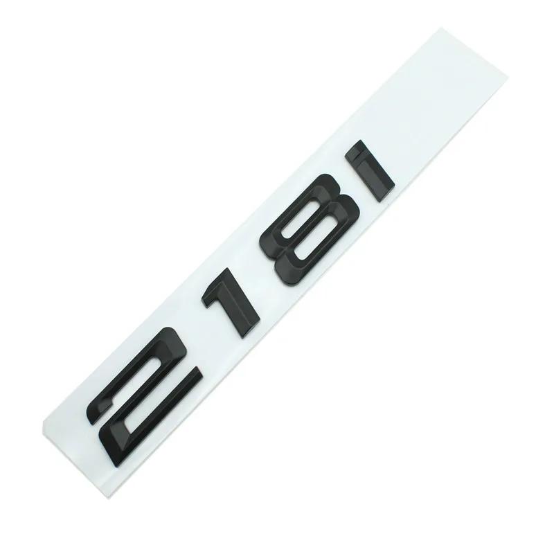 3D Black Chrome Car Letters For BMW 218i Series 2 228i F45 F44 Trunk Emblem Logo Badge Adhesive Lettering Stickers Accessories