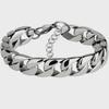 Men's European and American 3.2mm Titanium Stainless Steel Flat Bracelet