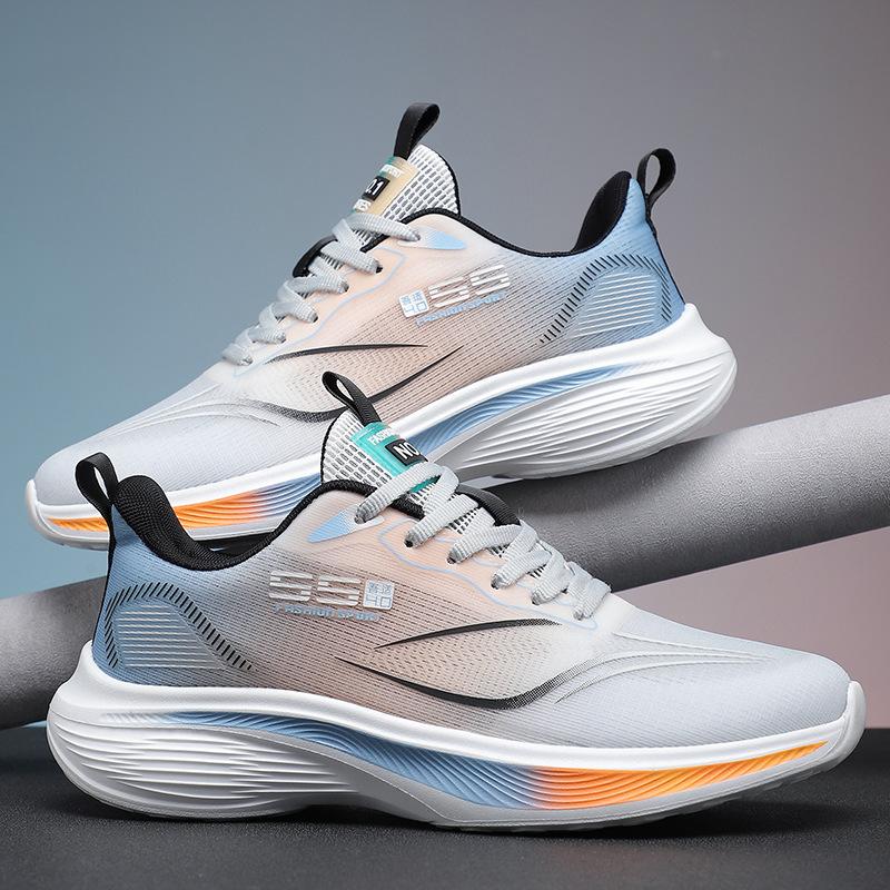 2025 zomer nieuwe heren vliegweefsel hardloopschoenen gym ademende sportschoenen outdoor sprinten lichtgewicht sportschoenen